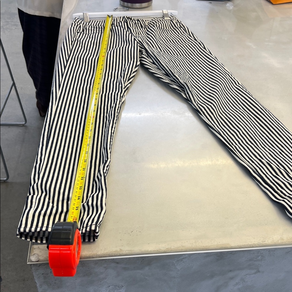 Nili Lotan Black and White Striped Pants - Picture 6 of 6